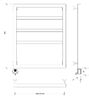Полотенцесушитель электрический Secado Парма 80x40 белый матовый