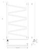 Полотенцесушитель электрический Secado Мирано 120x60 белый матовый