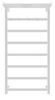 Полотенцесушитель электрический Secado Корсико 1 КСП 100x40 белый матовый
