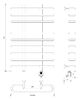 Полотенцесушитель электрический Secado Венеция 5 80x20x50 белый матовый