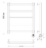 Полотенцесушитель электрический Secado Корато 1 60x50 белый матовый