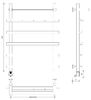 Полотенцесушитель электрический Secado Понтида 1 КСП 80x40x50 белый матовый