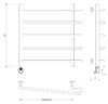 Полотенцесушитель электрический Secado Венеция 2 60x50x60 белый матовый