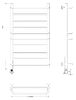 Полотенцесушитель электрический Secado Модена 2 120x50 белый матовый