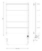 Полотенцесушитель электрический Secado Мерида 1 80x60 белый матовый