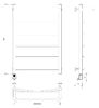 Полотенцесушитель электрический Secado Милан 1 СП 80x60 белый матовый