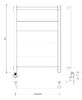 Полотенцесушитель электрический Secado Корато 1 80x40 белый матовый