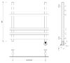 Полотенцесушитель электрический Secado Понтида Плюс 60x40x50 белый матовый