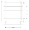 Полотенцесушитель водяной латунный Secado Турин 1 60x60x70 бронза