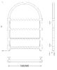 Полотенцесушитель водяной латунный Secado Римини 2 Trenza 60x80 бронза
