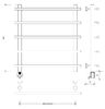 Полотенцесушитель электрический латунный Secado Турин 1 60x50x60 бронза