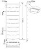 Полотенцесушитель электрический латунный Secado Милан 4 60x120 бронза