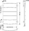 Полотенцесушитель электрический латунный Secado Милан 1 плюс 50x80 бронза