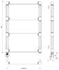 Полотенцесушитель электрический латунный Secado Фалерони 1 Trenza 50x80 бронза