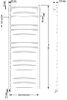 Полотенцесушитель электрический латунный Secado Триада 3 50x120 бронза