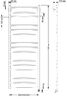 Полотенцесушитель электрический латунный Secado Триада 3 50x120 бронза