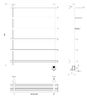 Полотенцесушитель электрический латунный Secado Турин 6 80x40x50 бронза