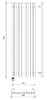 Дизайн-радиатор водяной Secado Бергамо плюс 10 1300x500 хром