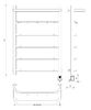 Полотенцесушитель электрический Secado Агата 1 КСП 80x40 хром