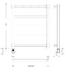 Полотенцесушитель электрический Secado Корсико 1 К 60x40 хром