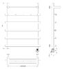 Полотенцесушитель электрический Secado Понтида 1 КСП 80x50x60 хром