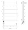 Полотенцесушитель электрический Secado Понтида 1 КСП 80x60x70 хром
