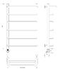 Полотенцесушитель электрический Secado Мерида 1 СП 80x60 хром