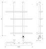 Полотенцесушитель электрический Secado Венеция 4 80x20x80 хром