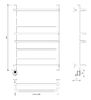 Полотенцесушитель электрический Secado Верона 1 80x40 хром