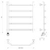 Полотенцесушитель электрический Secado Агата 1 60x60 хром