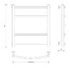 Полотенцесушитель электрический Secado Милан 1 60x60 хром