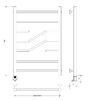 Полотенцесушитель электрический Secado Риволи 80x60 хром