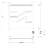 Полотенцесушитель электрический Secado Риволи 60x50 хром