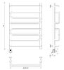 Полотенцесушитель электрический Secado Валенсия 2 80x50 хром