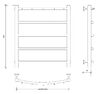 Полотенцесушитель электрический Secado Милан 1 К 60x40 хром