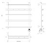 Полотенцесушитель электрический Secado Понтида 1 КСП 60x50x60 хром