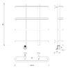 Полотенцесушитель электрический Secado Венеция 1 60x20x50 хром