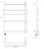 Полотенцесушитель электрический Secado Понтида 1 СП 80x40x50 хром