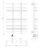 Полотенцесушитель электрический Secado Венеция 5 80x20x50 хром