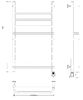 Полотенцесушитель электрический Secado Модена 2 120x50 хром