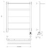 Полотенцесушитель электрический Secado Корсико 1 СП 60x40 хром