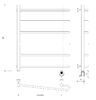 Полотенцесушитель электрический Secado Венеция 2 80x50x60 хром