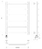 Полотенцесушитель электрический Secado Агата 1 80x60 хром