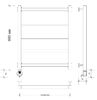 Полотенцесушитель электрический Secado Корсико 1 60x60 хром
