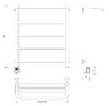 Полотенцесушитель электрический Secado Триада 1 СП 60x60 хром