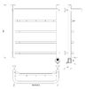 Полотенцесушитель электрический Secado Агата 1 КСП 60x50 хром