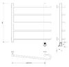 Полотенцесушитель электрический Secado Венеция 2 60x50x60 хром