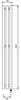 Дизайн-радиатор электрический Secado Бергамо 3К 1500x140 черный матовый