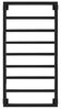 Полотенцесушитель электрический Secado Парма 120x50 черный матовый