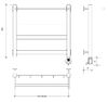 Полотенцесушитель электрический Secado Комано 1 СП 60x40 черный матовый
